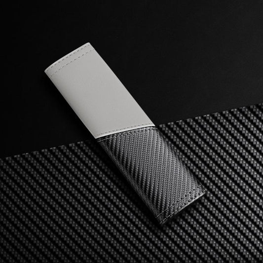 Car Leather Carbon Fiber Stitching Seat Belt Shoulder Guard