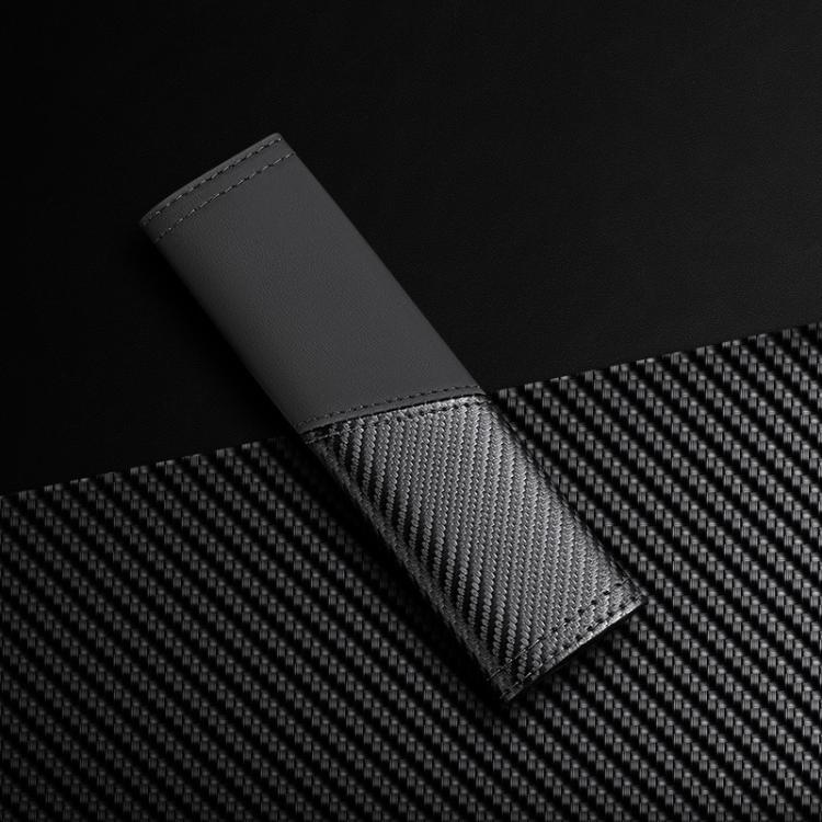 Car Leather Carbon Fiber Stitching Seat Belt Shoulder Guard