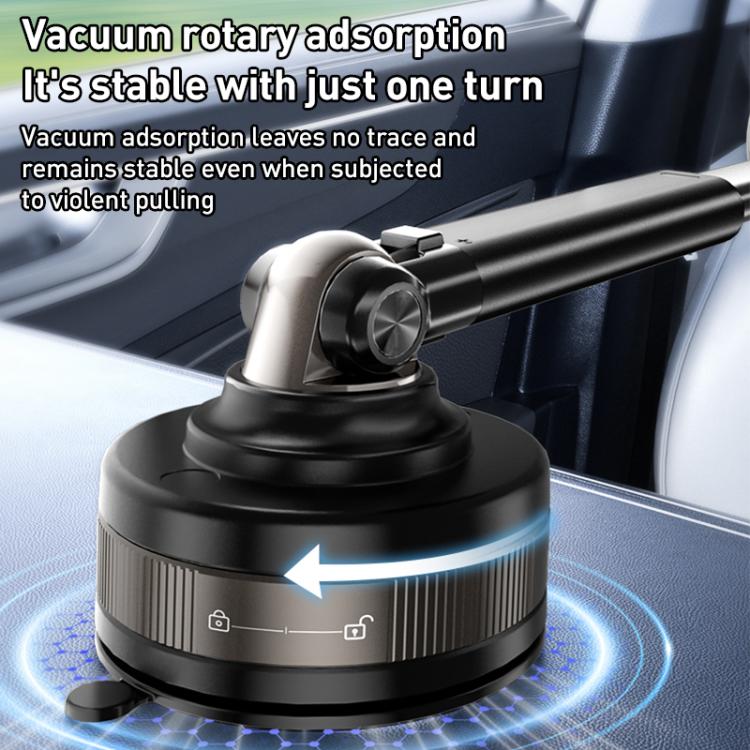 J34 Retractable Vacuum Adsorption Magnetic Car Phone Holder