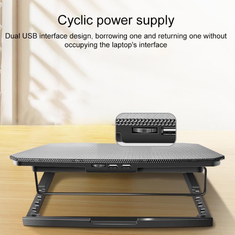 NUOXI 4-Speed Adjustable 8-Core Large Fan Laptop Cooler