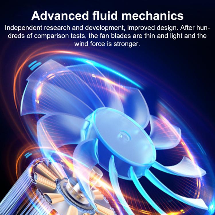 NUOXI F36-2 6-Speed Adjustable Dual-Fan Ultrathin Laptop Cooler