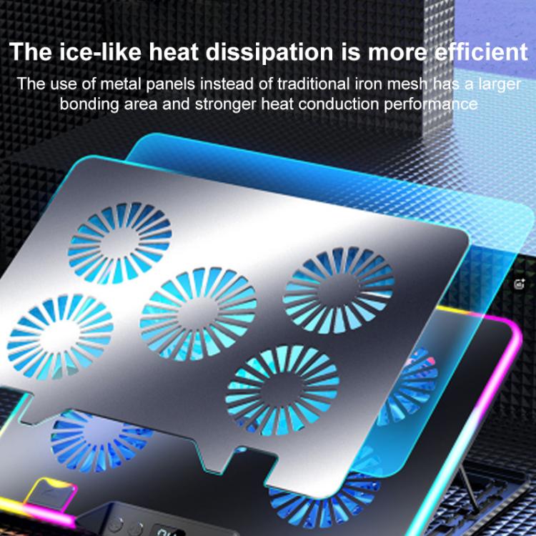 NUOXI F36-2 6-Speed Adjustable Dual-Fan Ultrathin Laptop Cooler