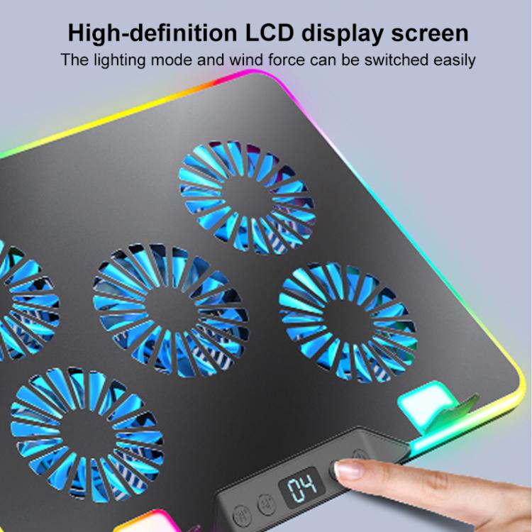 NUOXI F36-2 6-Speed Adjustable Dual-Fan Ultrathin Laptop Cooler