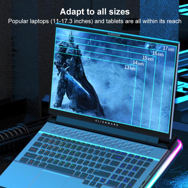 NUOXI F36-2 6-Speed Adjustable Dual-Fan Ultrathin Laptop Cooler