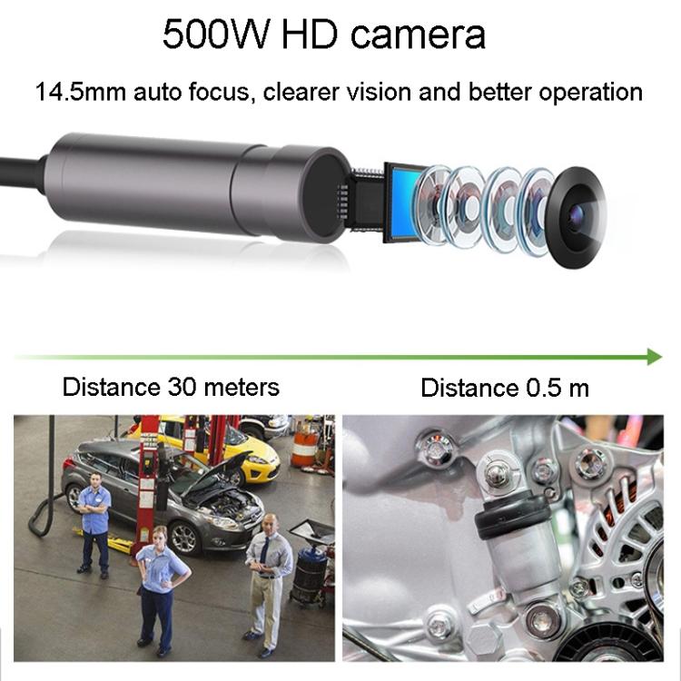 TESLONG NTS500 8mm Dual Lens 5m Industrial Pipeline Endoscope with 5 inch HD Screen