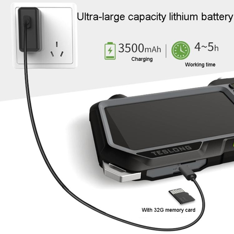 TESLONG NTS500 8mm Dual Lens 5m Industrial Pipeline Endoscope with 5 inch HD Screen