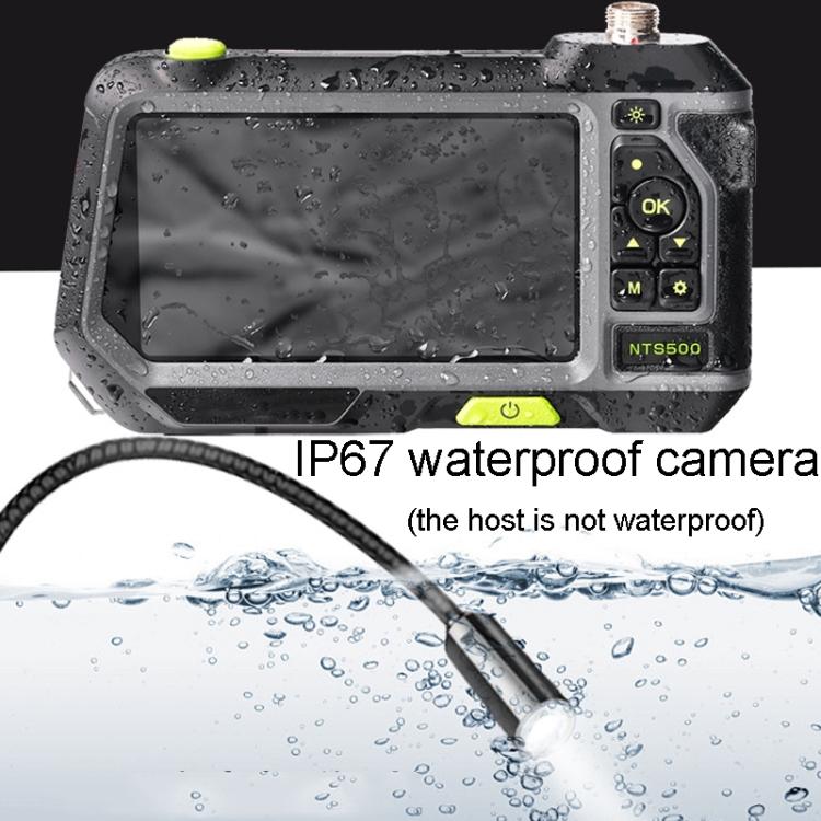 TESLONG NTS500 8mm Dual Lens 5m Industrial Pipeline Endoscope with 5 inch HD Screen