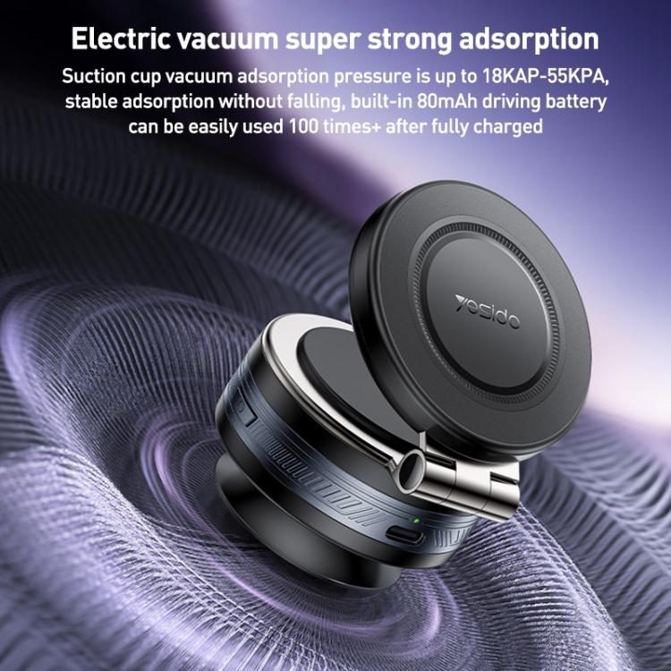 Yesido C225 360 Rotating Electric Vacuum Suction Cup MagSafe Car Mount