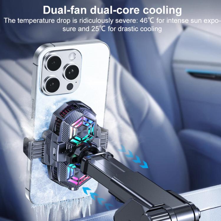 H5 17mm Universal Ball RGB Semiconductor Heat Dissipation Car Phone Holder Base