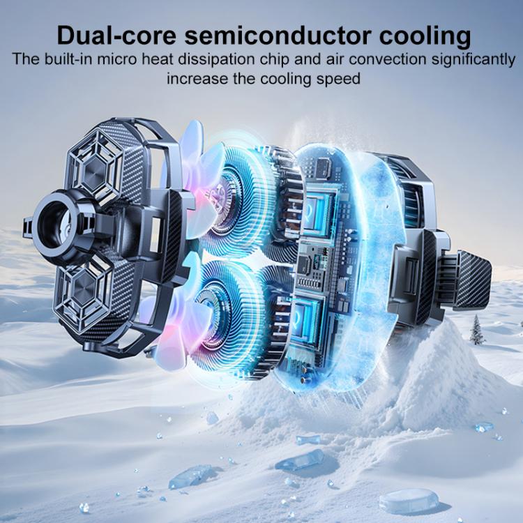 H5 17mm Universal Ball RGB Semiconductor Heat Dissipation Car Phone Holder Base