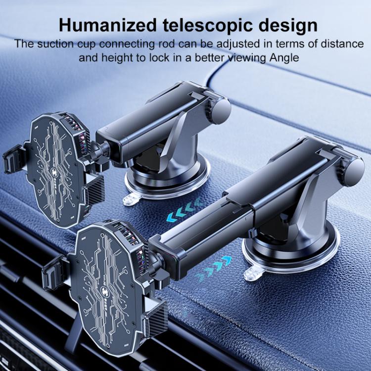 H5 17mm Universal Ball RGB Semiconductor Heat Dissipation Car Phone Holder Base