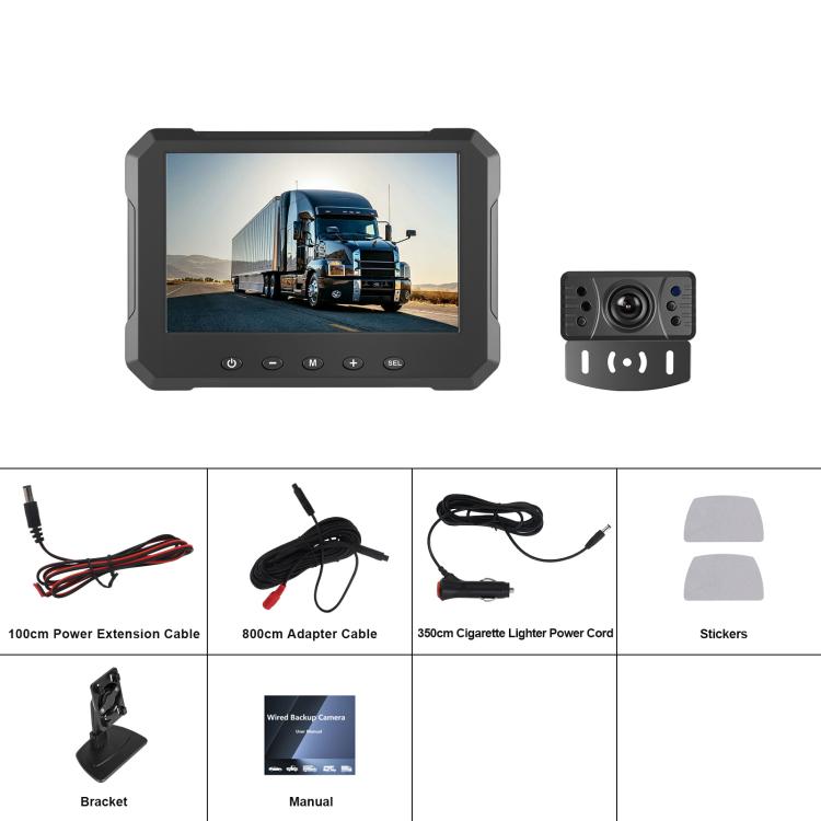 5 inch Digital Wired 1 to 1 Reversing Display Screen Car Central Control Machine Set