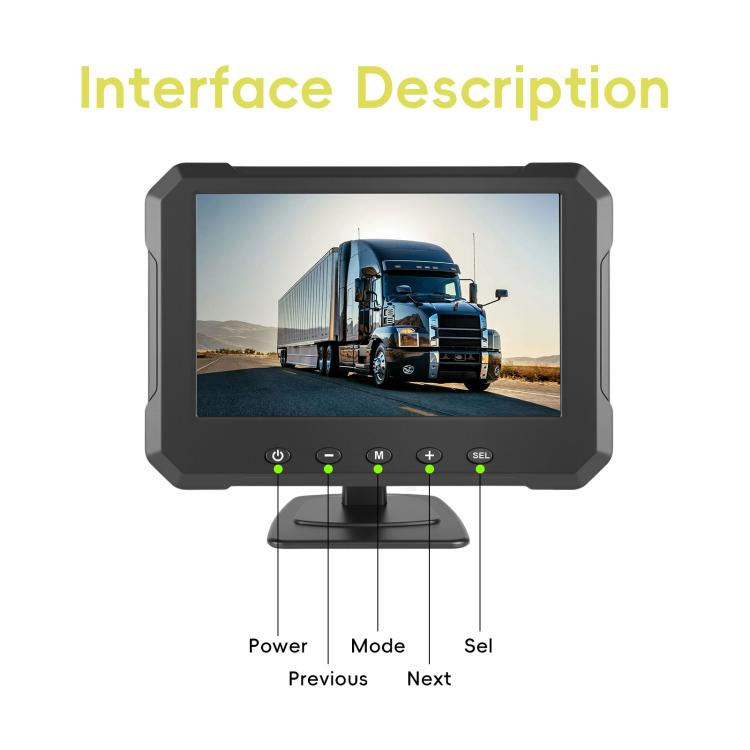 5 inch Digital Wired 1 to 1 Reversing Display Screen Car Central Control Machine Set