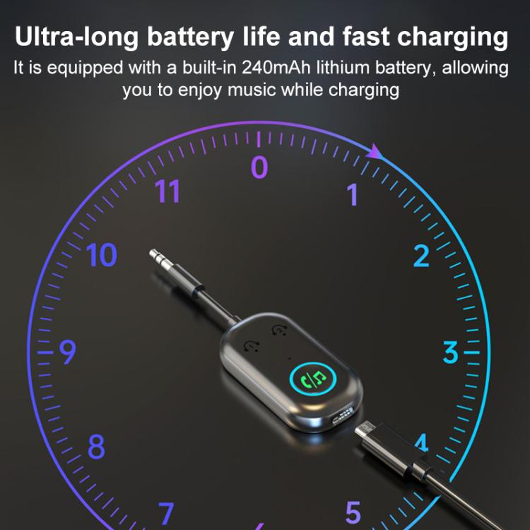 BR08T 2 in 1 Car Bluetooth AUX Receiver Transmitter Bluetooth Audio Adapter