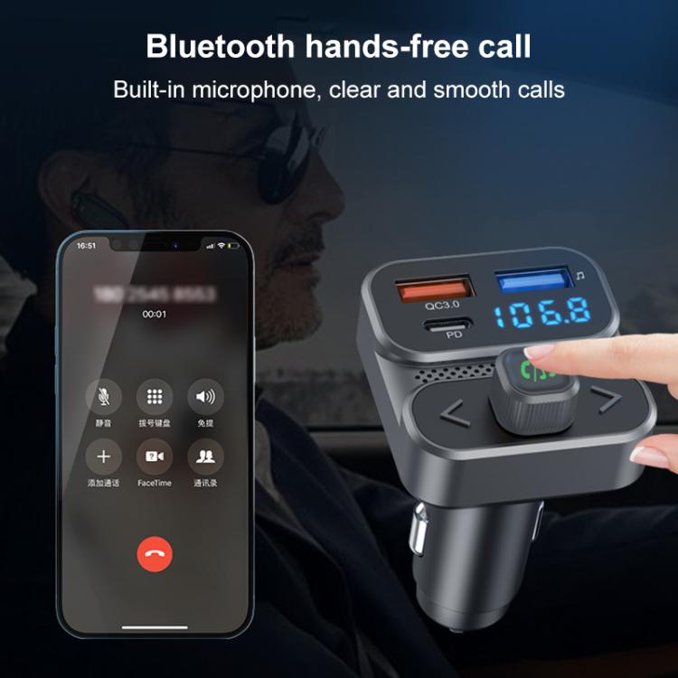BC95 Car Bluetooth Hands-free Calling PD36W Fast Charging Car Voltage Monitoring