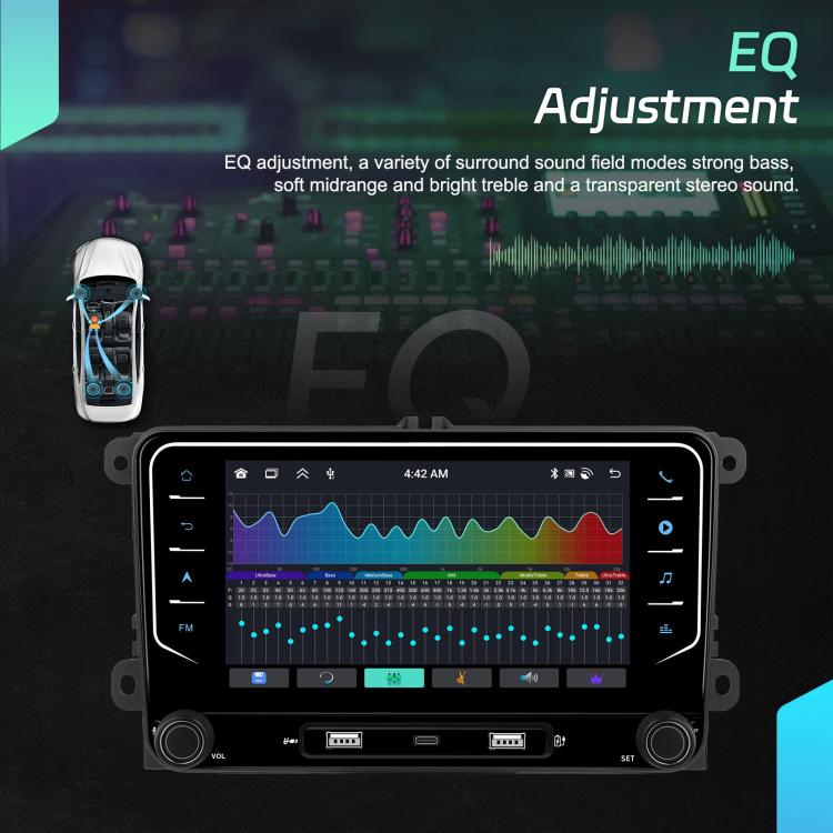 For Volkswagen Android 15 7 inch Wireless CarPlay Car Player Central Control Navigation Machine