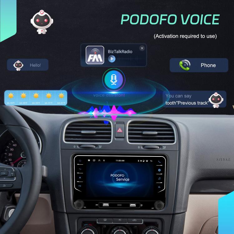 For Volkswagen Android 15 7 inch Wireless CarPlay Car Player Central Control Navigation Machine