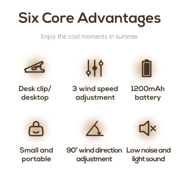 DQ259 Multifunctional Mini Electric Clip Fan