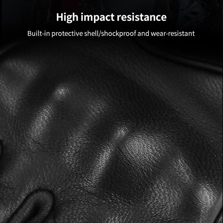 GHOST RACING GR-ST07 Winter Velvet Warm Motorcycle Riding Gloves