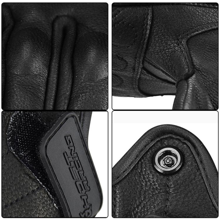 GHOST RACING GR-ST07 Winter Velvet Warm Motorcycle Riding Gloves