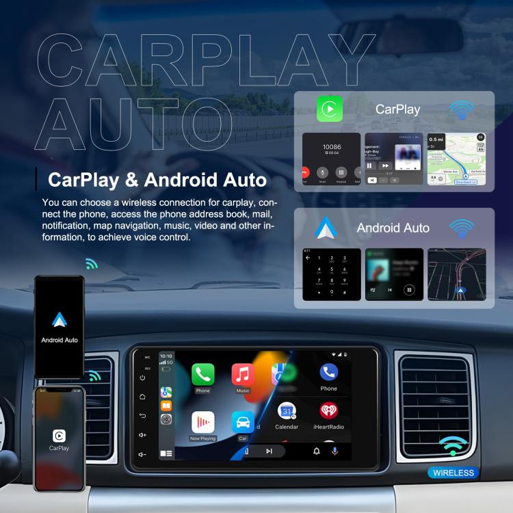 For Toyota COROLLA Android 15 7 inch Wireless CarPlay Car Player Car Central Control Navigation Machine