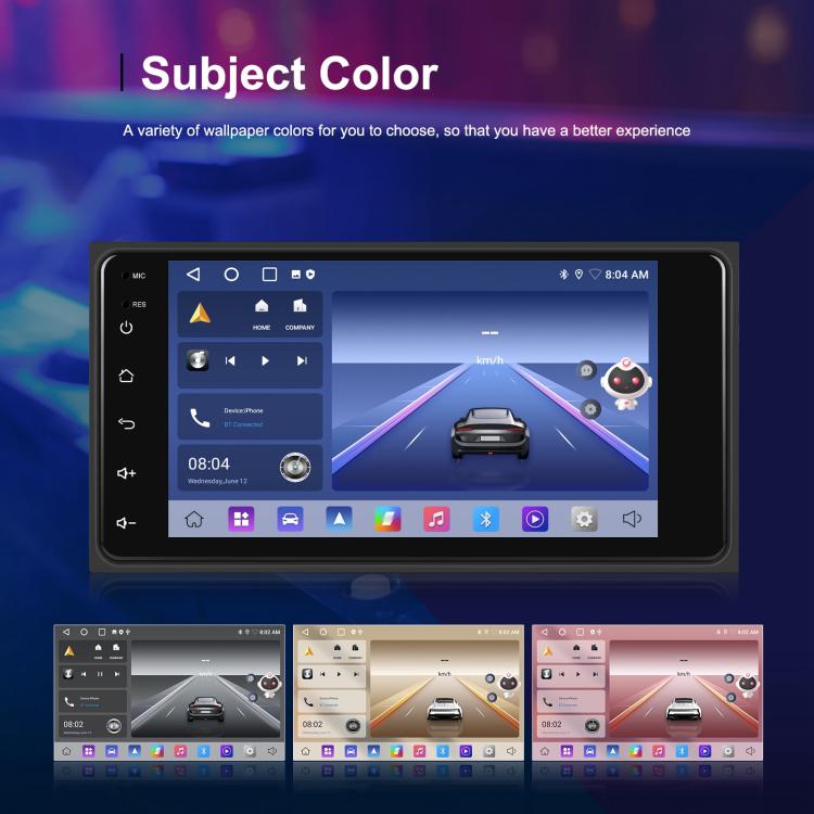 For Toyota COROLLA Android 15 7 inch Wireless CarPlay Car Player Car Central Control Navigation Machine