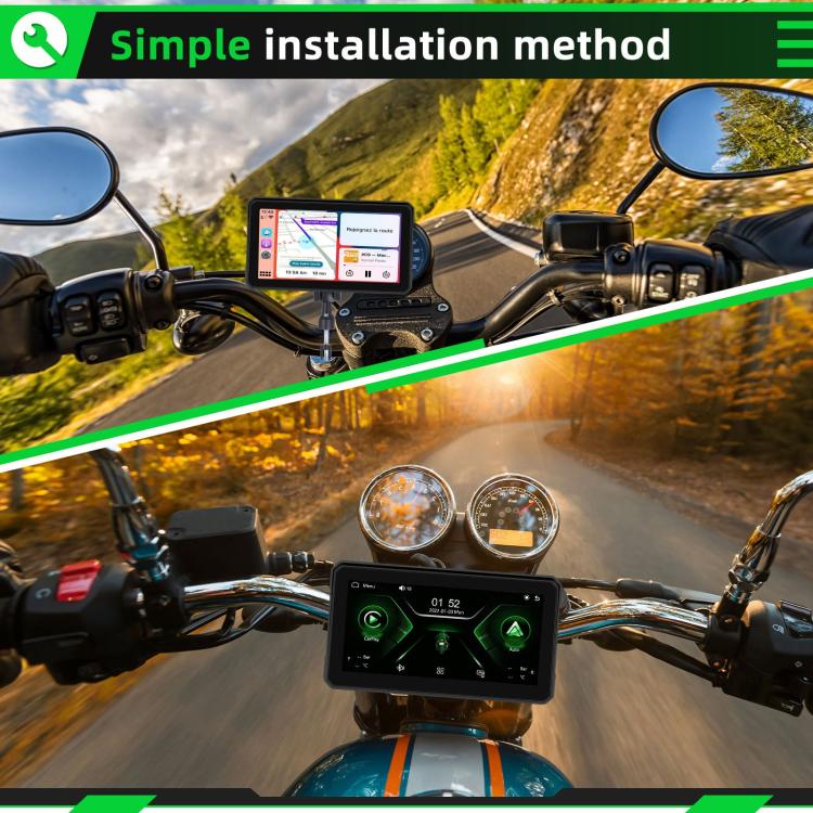 6 inch Motorcycle Wireless CarPlay and Android Auto Display Screen Navigator