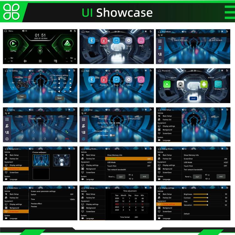 6 inch Motorcycle Wireless CarPlay and Android Auto Display Screen Navigator