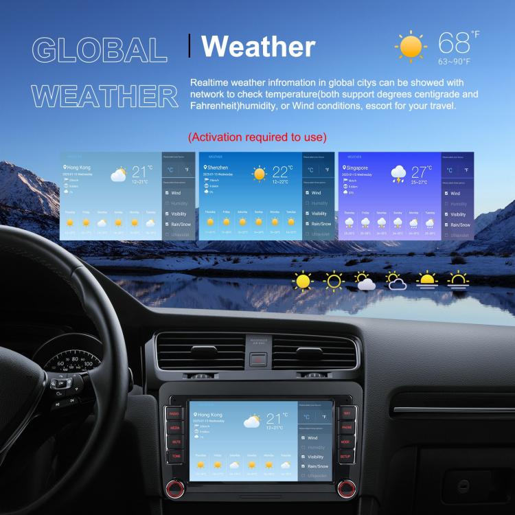 For Volkswagen Android 15 9 inch Screen Car Player Car Central Control Navigation