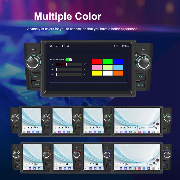 For Fiat Punto 2005-2009 Android 15 7 inch 2G+64G Car Central Control Audio Video Navigation