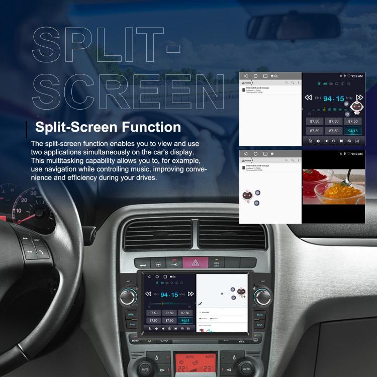 For Fiat Punto 2005-2009 Android 15 7 inch 4G+64G Car Central Control Audio Video Navigation