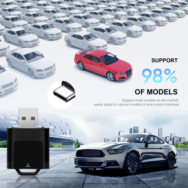 Car CarPlay and Android Auto Wired to Wireless Smart Box USB Adapter