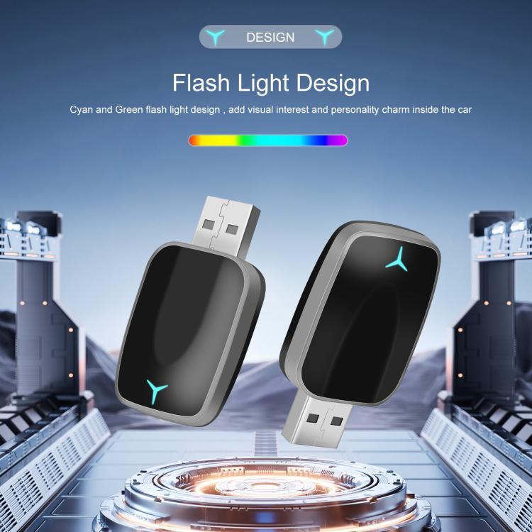 Car CarPlay and Android Auto Wired to Wireless Smart Box Adapter with Type-C Converter