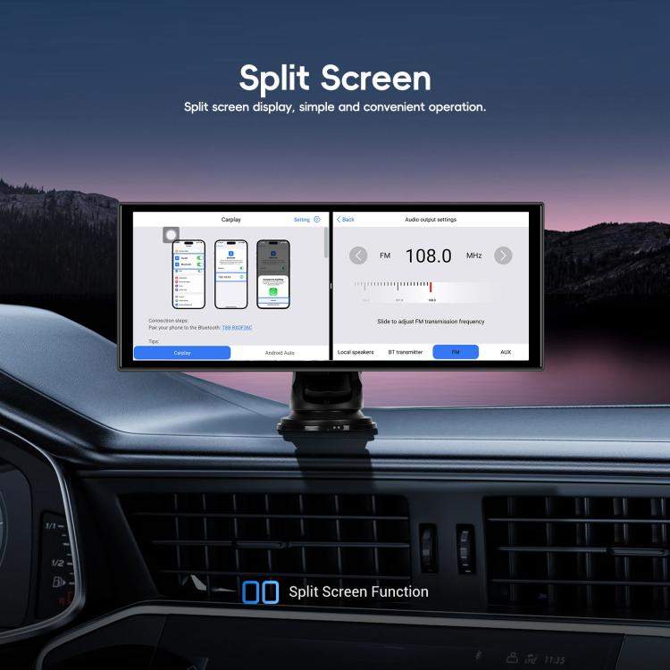 Android 15 2G+32G Car Reversing Display Monitor Screen Without Rear View Camera WiFi Version