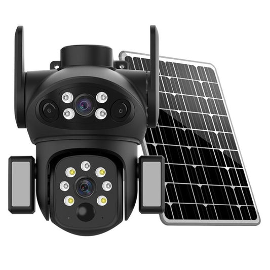 X7 2MP Multi-lens Panoramic Solar Surveillance PTZ Dome Camera