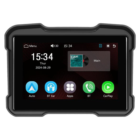 Motorcycle Wireless CarPlay and Android Auto 5 inch HD Screen Waterproof Navigator
