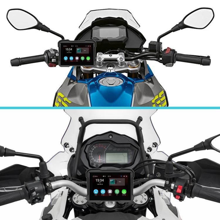 Motorcycle Wireless CarPlay and Android Auto 5 inch HD Screen Waterproof Navigator