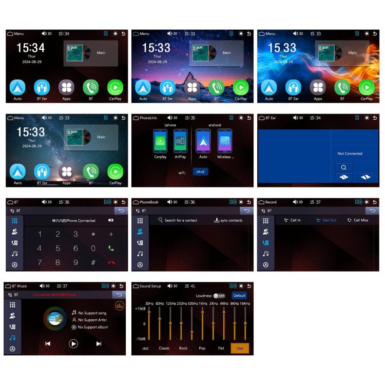 Motorcycle Wireless CarPlay and Android Auto 5 inch HD Screen Waterproof Navigator