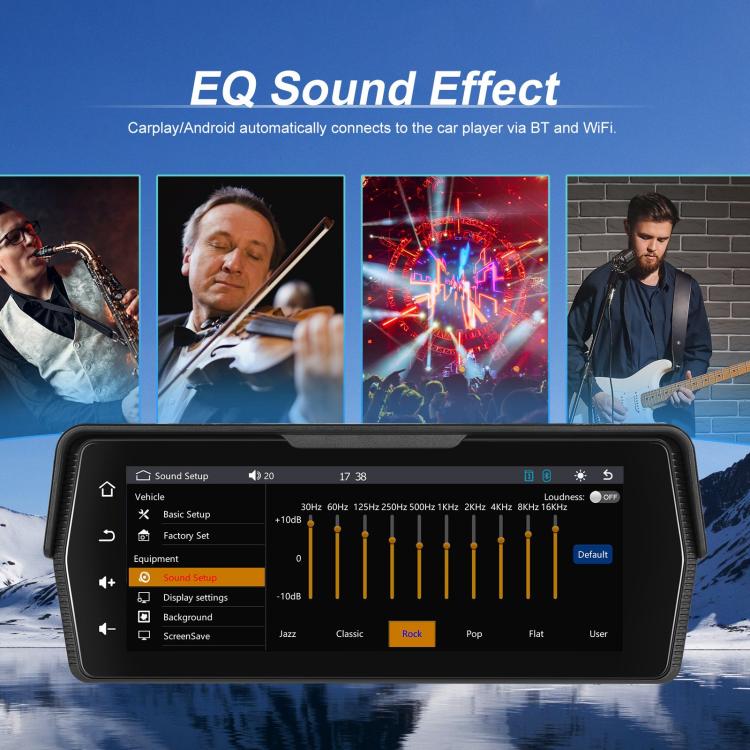 Portable Motorcycle Wireless CarPlay and Android Auto 6.86 inch HD Screen Waterproof Navigator