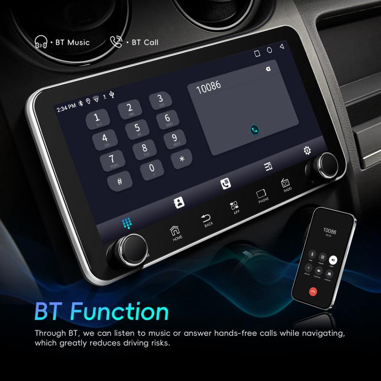 10.36 inch Screen Android 15 Car CarPlay Navigation Integrated Machine with Dual Knob