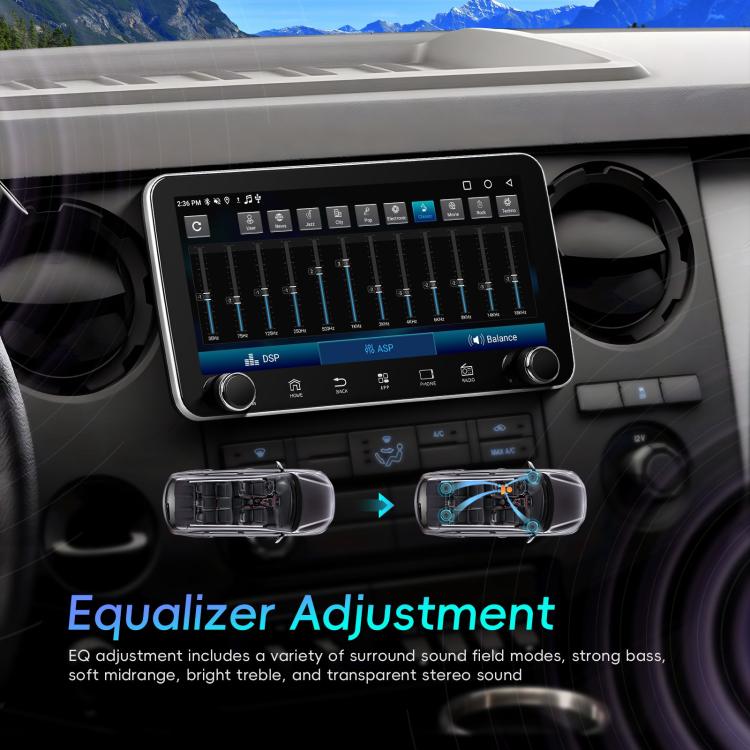 10.36 inch Screen Android 15 Car CarPlay Navigation Integrated Machine with Dual Knob