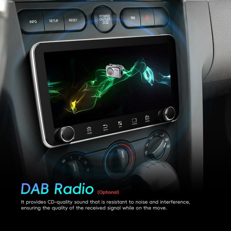 10.36 inch Screen Android 15 Car CarPlay Navigation Integrated Machine with Dual Knob