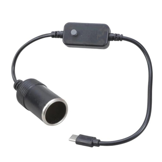 5V-20V Adjustable Voltage Type-C to Cigarette Lighter Socket Conversion Cable