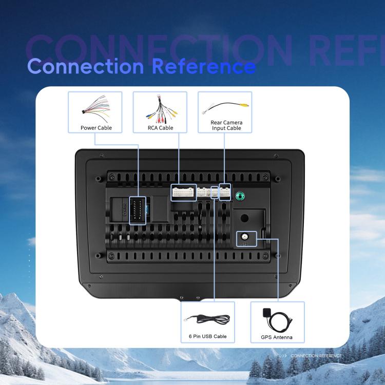 10 inch Screen Android 15 Car Navigation Audio Video Integrated Machine