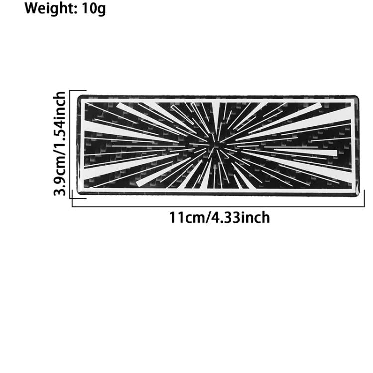 Car Tail Carbon Fiber Decorative Sticker