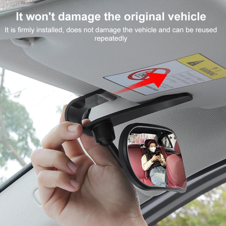 Car Adhesive Type Wide-angle Rearview Auxiliary Mirror