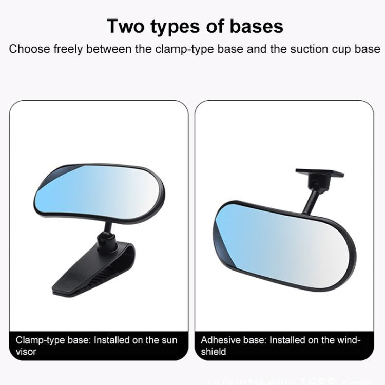 Car Adhesive Type Wide-angle Rearview Auxiliary Mirror