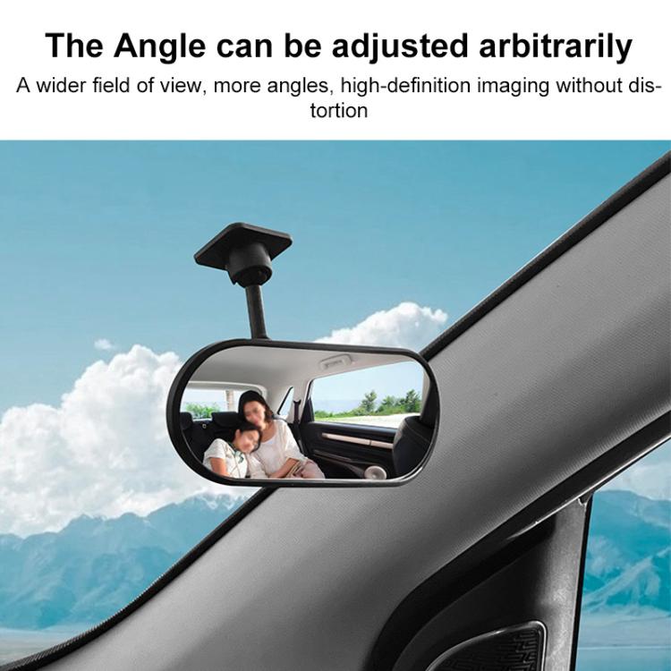 Car Adhesive Type Wide-angle Rearview Auxiliary Mirror