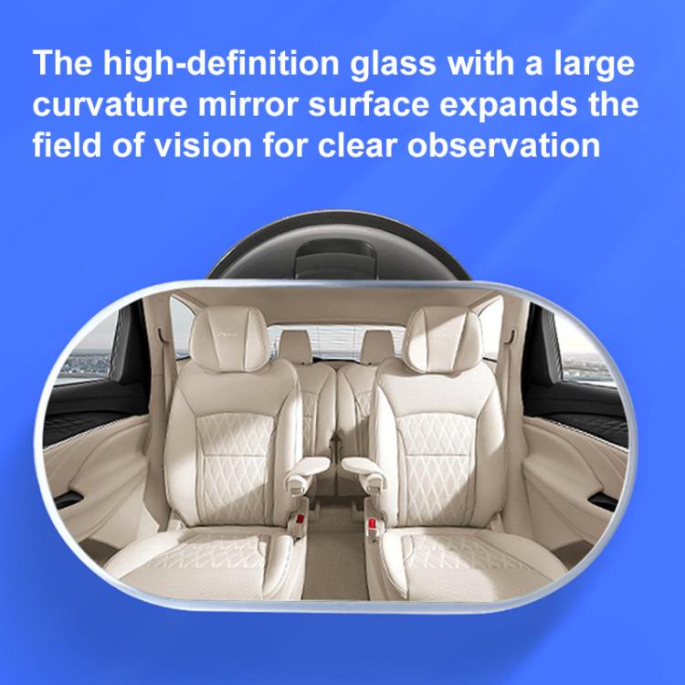 Car Suction Cup Type Wide-angle Rearview Auxiliary Mirror