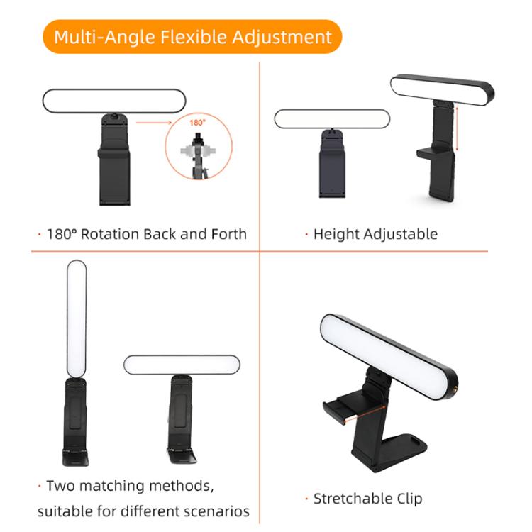 F-663 LED Monitor Screen Fill Light Video Conference Light